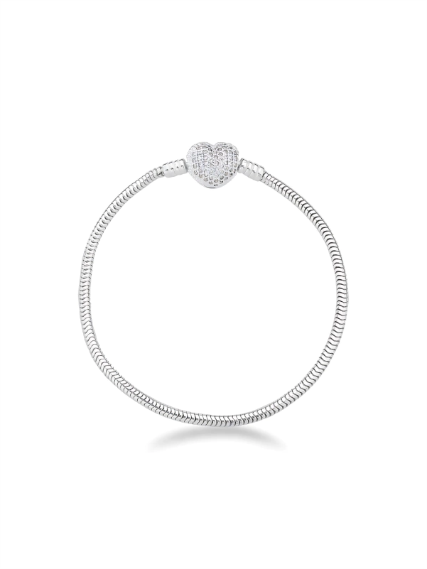 Pulseira Coração Cravejado